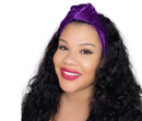 PURPLE Luxurious Velvet Knotted Headband