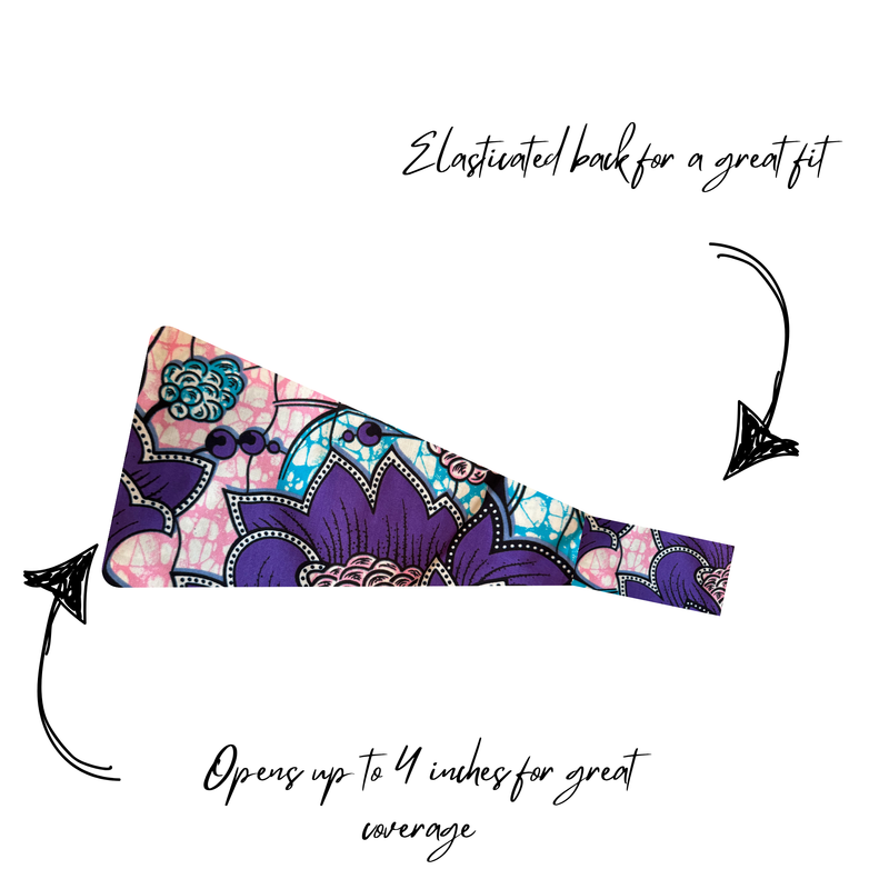 ARIEL 4" Wide Satin-lined Elasticated Back Headband