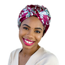 Satin Sleep Turban CRANBERRY