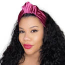 ROSE PINK Luxurious Velvet Knotted Headband