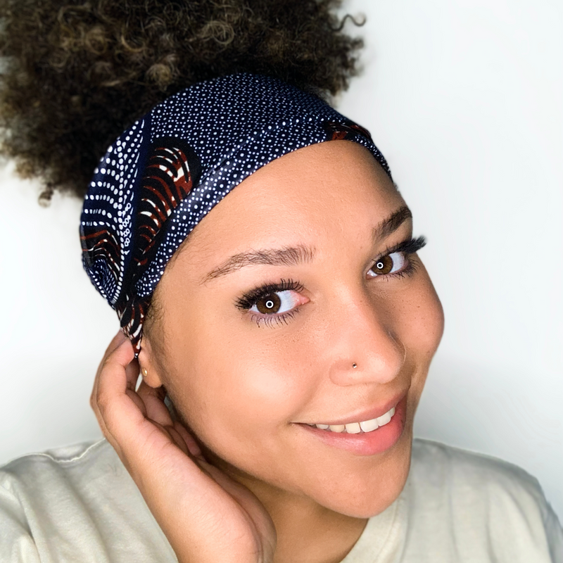 KENYA 4" Wide Satin-lined Elasticated Back Headband