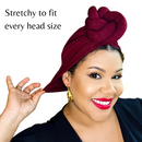 WINE Statement Satin-Lined Pre-Tied Wrap