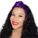 PURPLE Luxurious Velvet Knotted Headband