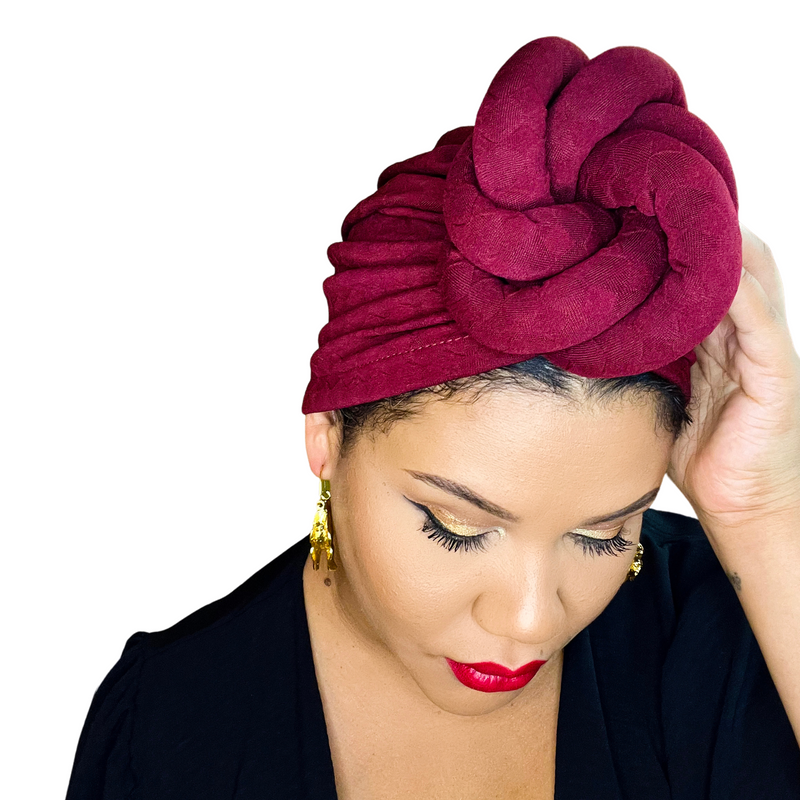 WINE Statement Satin-Lined Pre-Tied Wrap