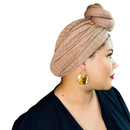 MOCHA Statement Satin-Lined Pre-Tied Wrap