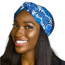 BELLE Ankara Wide Twist Elasticated Back Headband