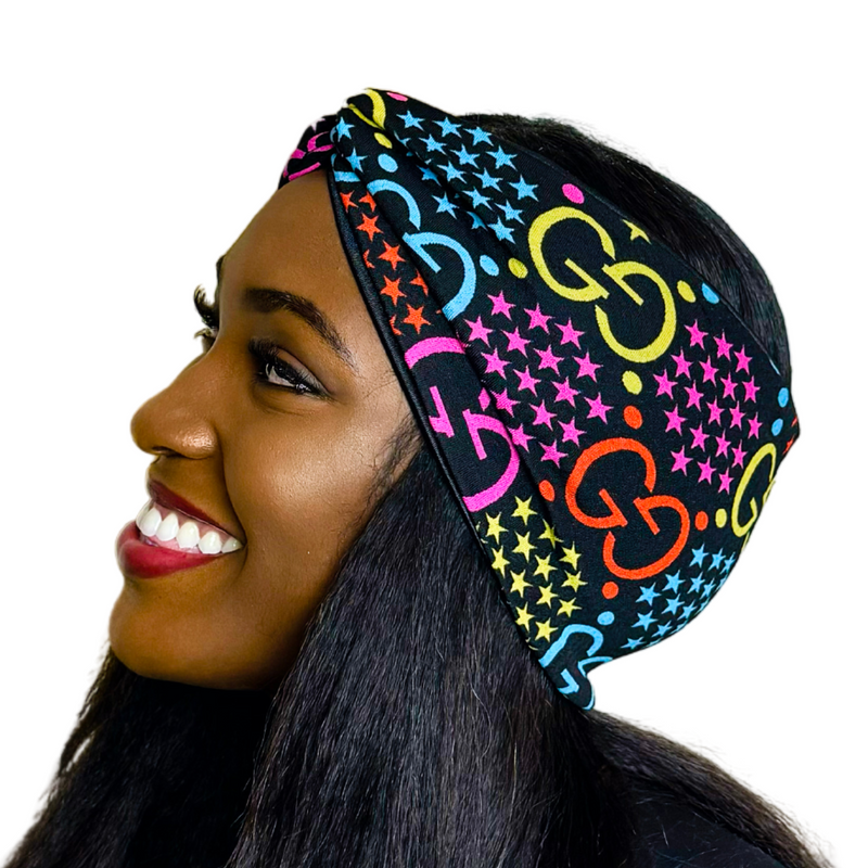 GIA 5" Wide Satin-lined Lycra Headband