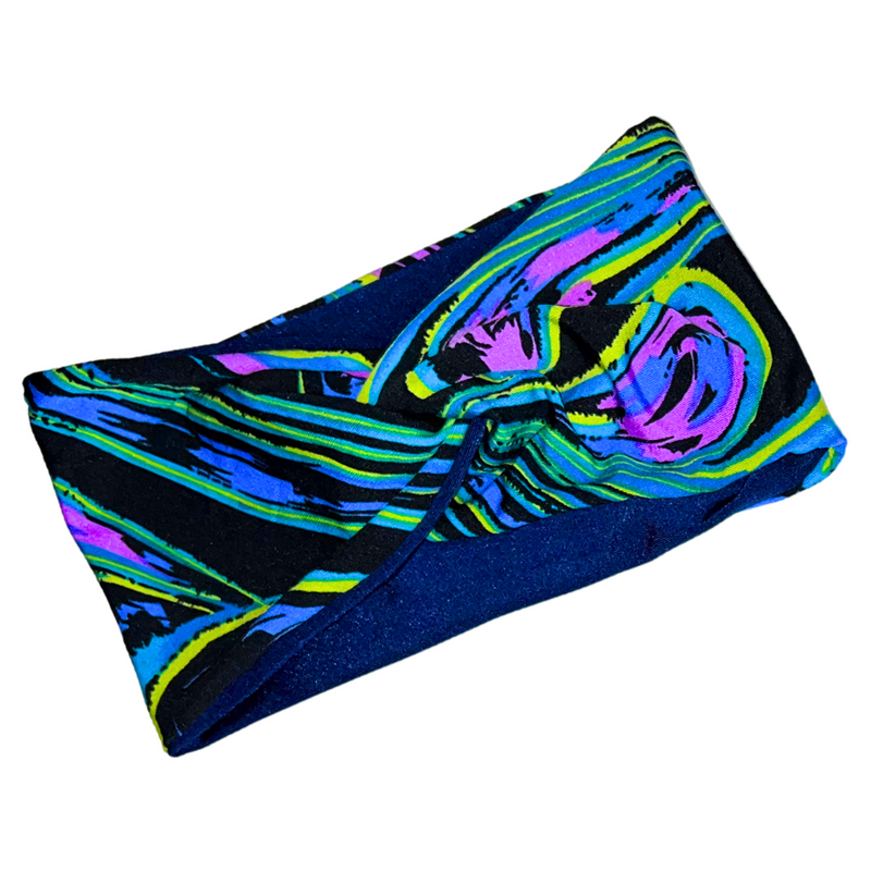 TECHNO 5" Wide Satin-lined Lycra Headband