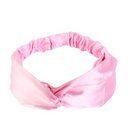 PINK Satin Elastic Back Headband