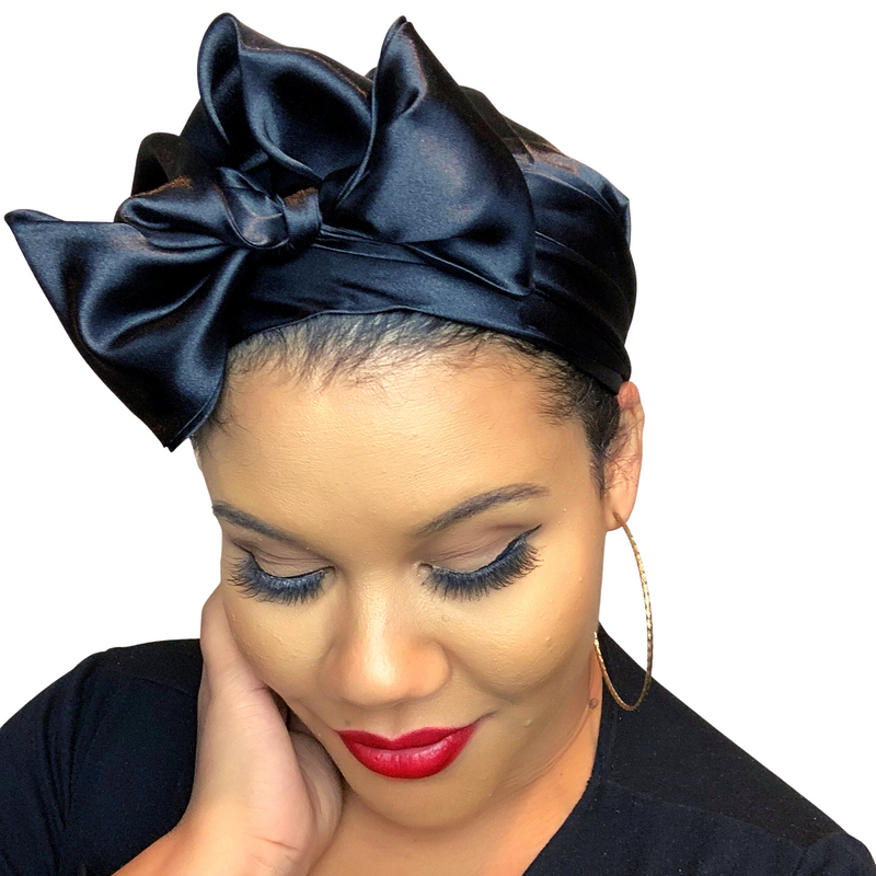 JET Satin Sleep Scarf Bonnet