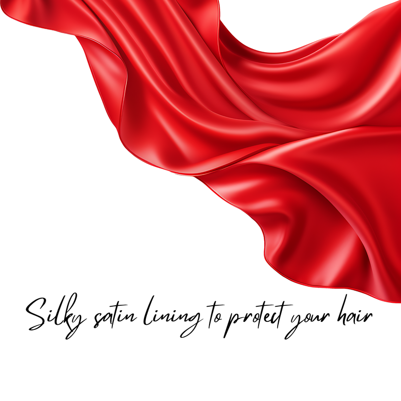 BLACK PINK FLORAL Braid Turban Satin-Lined Pre-tied Headwrap