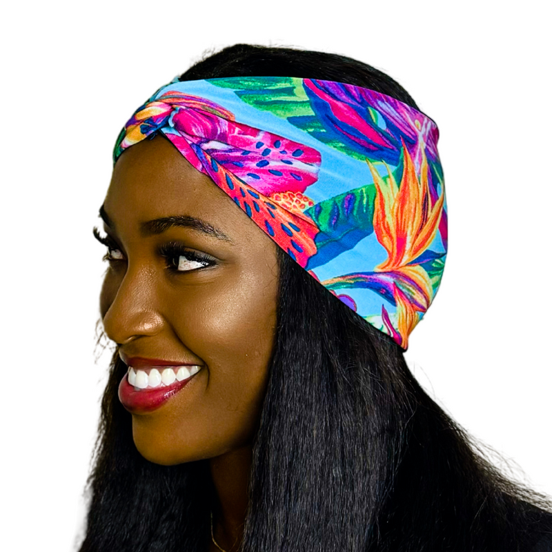 VACAY 5" Wide Satin-lined Lycra Headband