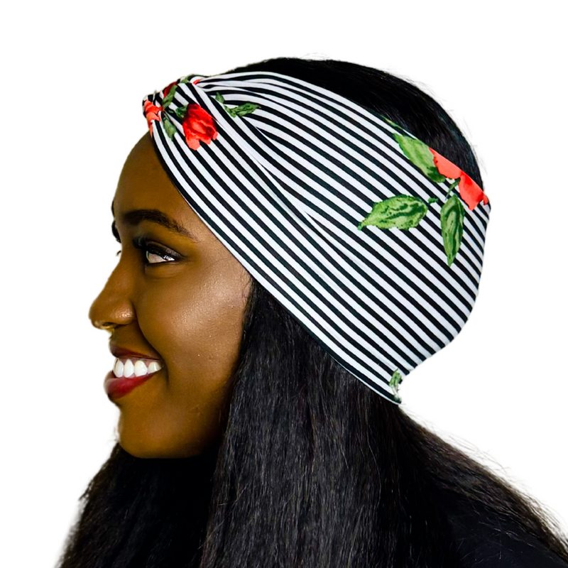 PARIS 5" Wide Satin-lined Lycra Headband