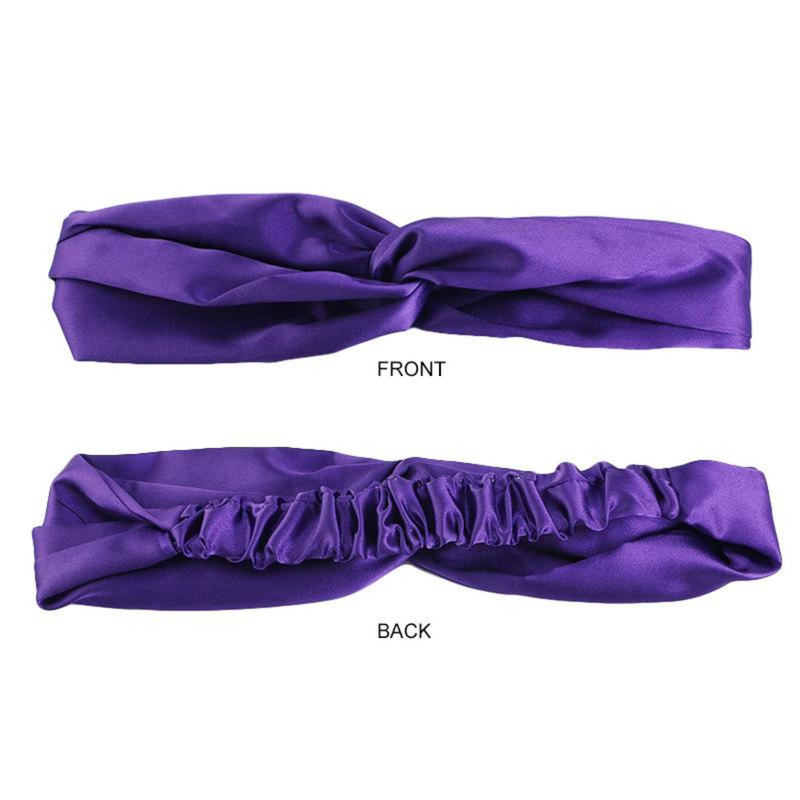 ESPRESSO Satin Elastic Back Headband