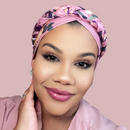 DUSTY PINK Braid Turban Satin-Lined Pre-tied Headwrap