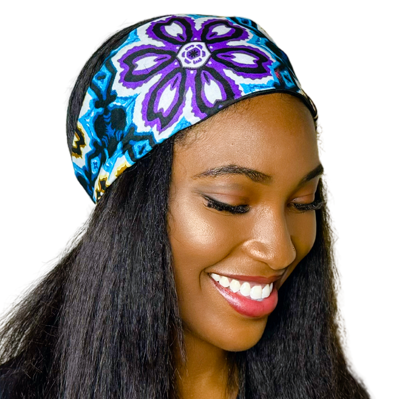 LILA 4" Wide Satin-lined Elasticated Back Headband