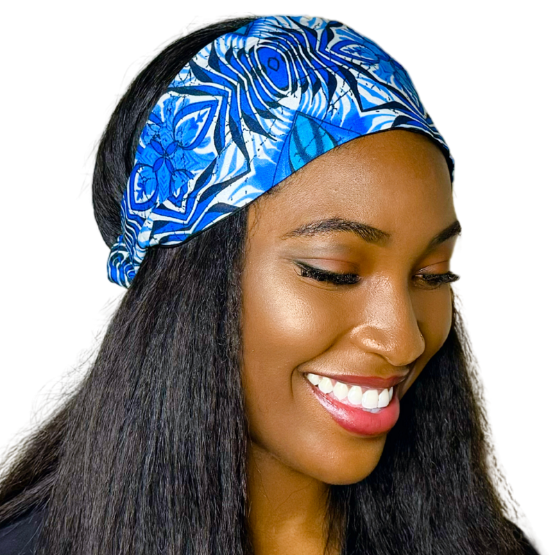 BELLE 4" Wide Satin-lined Elasticated Back Headband