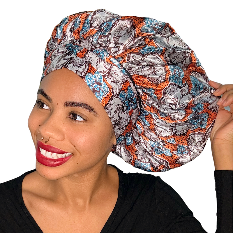 BOW Satin Sleep Bonnet ORCHID