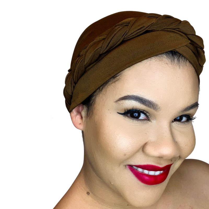 COCOA Braid Turban Pre-tied Headwrap