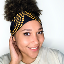 DHALIA 4" Wide Satin-lined Elasticated Back Headband