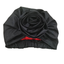 OLIVE Rose Satin-Lined Pre-tied Headwrap