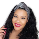 GUNMETAL Luxurious Velvet Knotted Headband