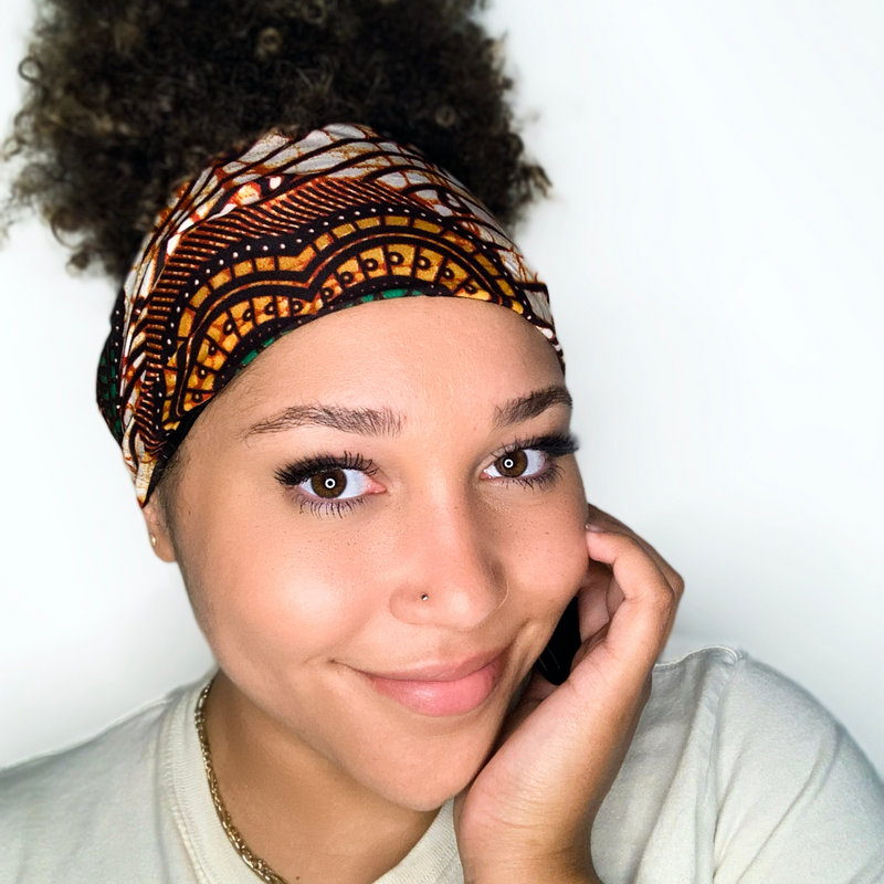 RUSHI 4" Wide Satin-lined Elasticated Back Headband