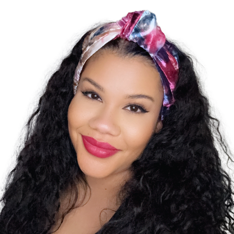 TIE DYE Luxurious Velvet Knotted Headband