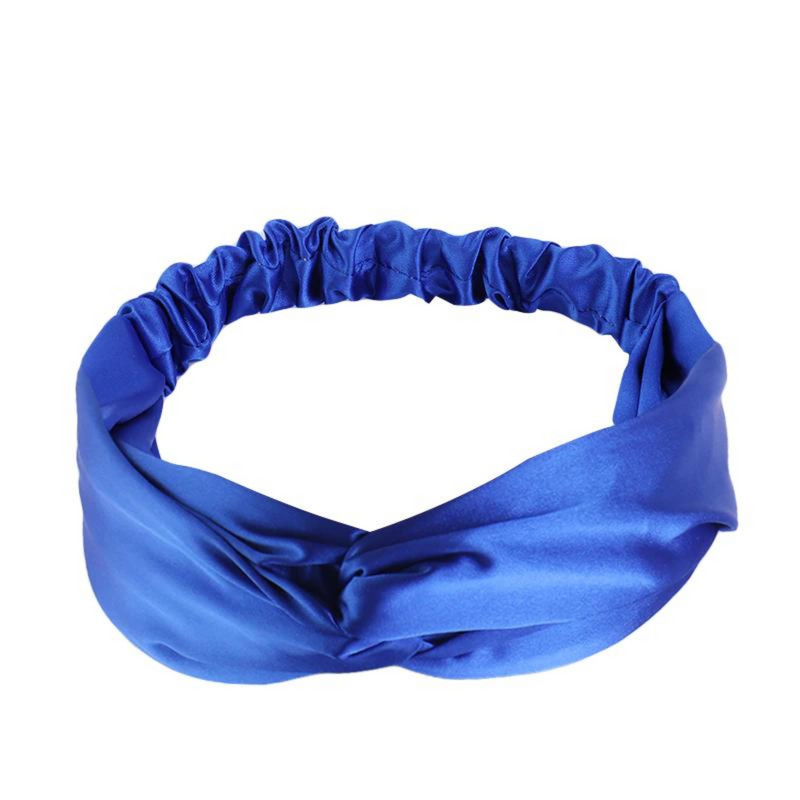 SAPPHIRE Satin Elastic Back Headband