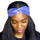 LAVENDER Wide Satin Elasticated Back Headband