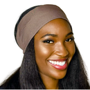 LATTE 4" Wide Satin-lined Elasticated Back Headband