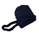 BLACK FLORAL Braid Turban Satin-Lined Pre-tied Headwrap