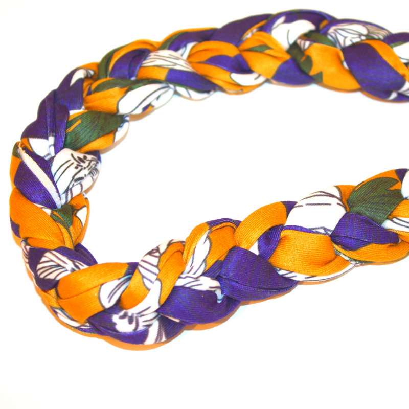 DUSTY PINK Braid Turban Satin-Lined Pre-tied Headwrap