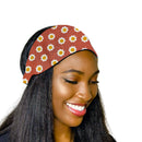 DAISIES 4" Wide Satin-lined Elasticated Back Headband