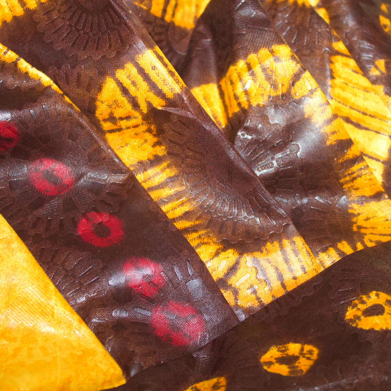 COWRIE KISSES Hand-Dyed Satin-Lined Scrub Bonnet