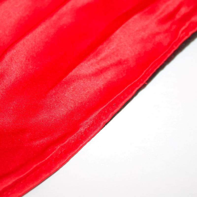 RED BLUE Hand-Dyed Satin Lined Scrub Bonnet