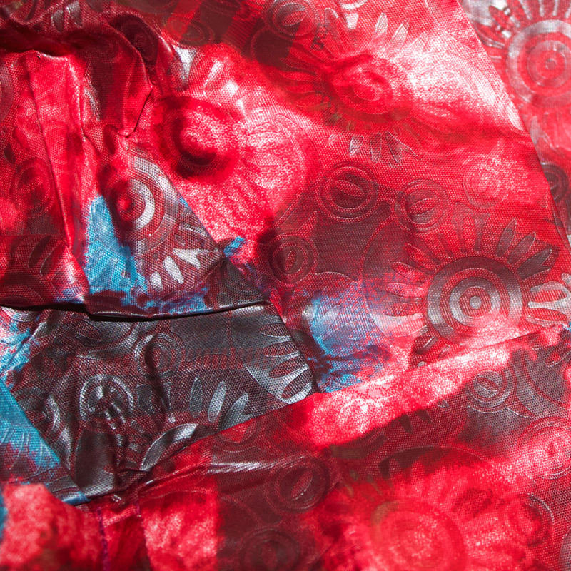 RED BLUE Hand-Dyed Satin Lined Scrub Bonnet