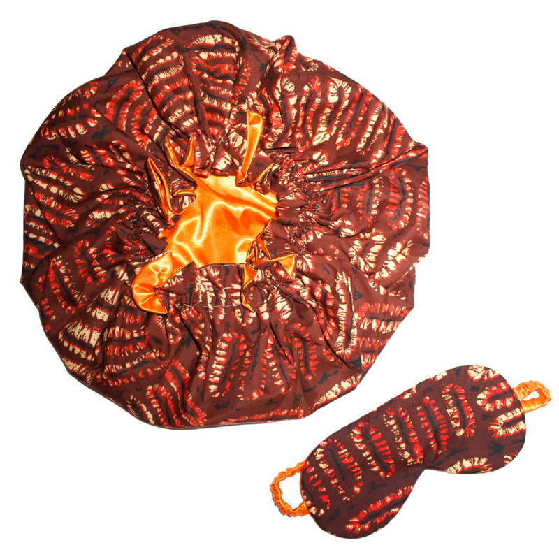 EARTHY Bonnet and Eye Mask Set