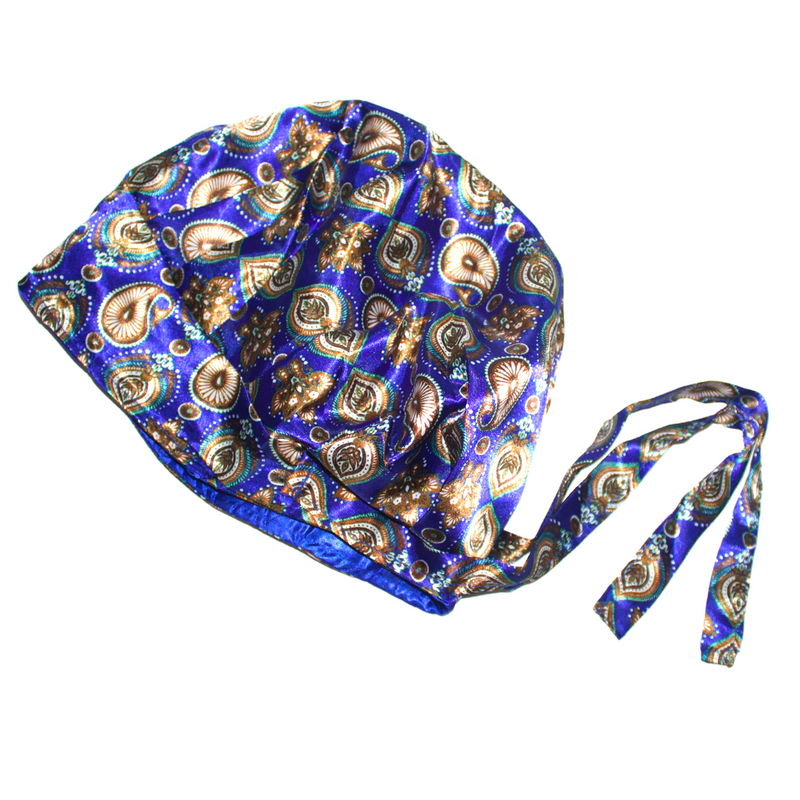 BLUE - Satin Scrub Bonnet