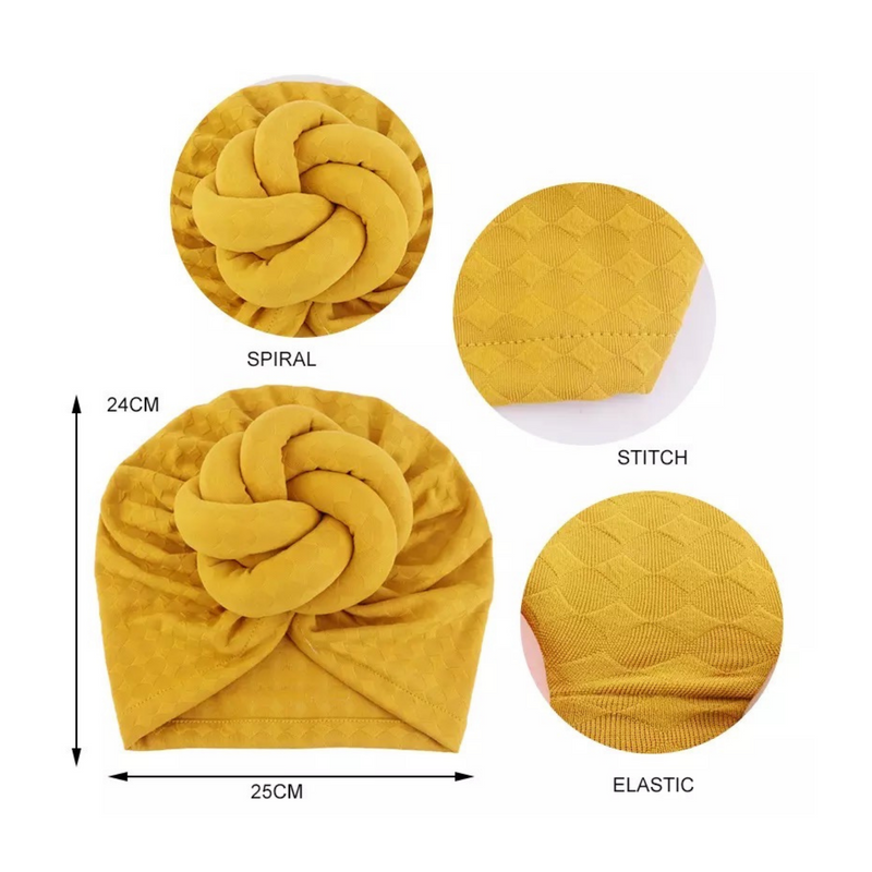 LIGHT BROWN Statement Pre-Tied Wrap