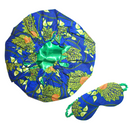 GREEN BLUE Bonnet and Eye Mask Set
