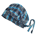 BLUE CHEVY Satin-Lined Satin Scrub Bonnet