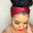 WINE Satin Elastic Back Headband