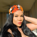 Stylish elasticated hand-dyed brocade headband designed to look like a head wrap. Easy to wear- style your hair in seconds with this cute turban style band.