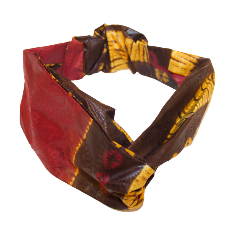 COWRIE KISSES Hand-Dyed Elastic Back Headband