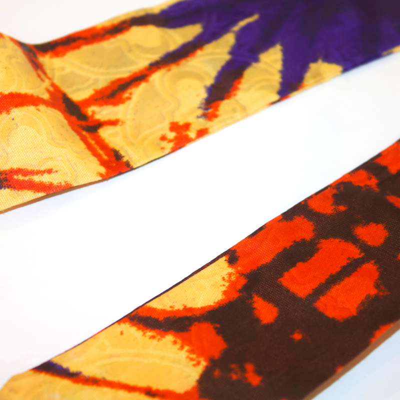 SUNBURST 4" Wide Hand-Dyed Satin-Lined Headband