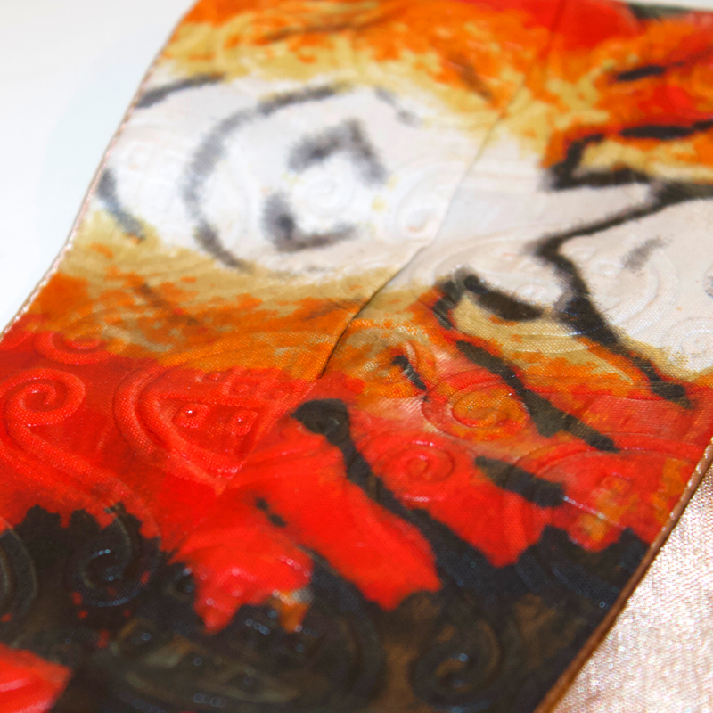 TIGER 4" Wide Hand-Dyed Satin-Lined Headband