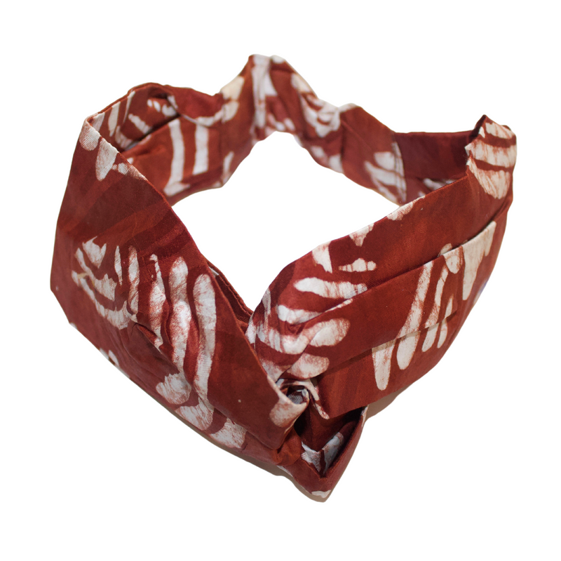 RED CLAY Hand-Dyed Elastic Back Headband