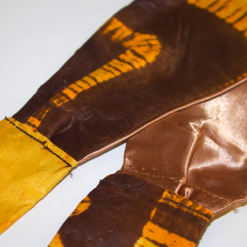 COWRIE KISSES 4" Wide Hand-Dyed Satin-Lined Headband