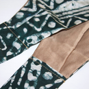 TRIBAL GREEN 4" Wide Hand-Dyed Satin-Lined Headband